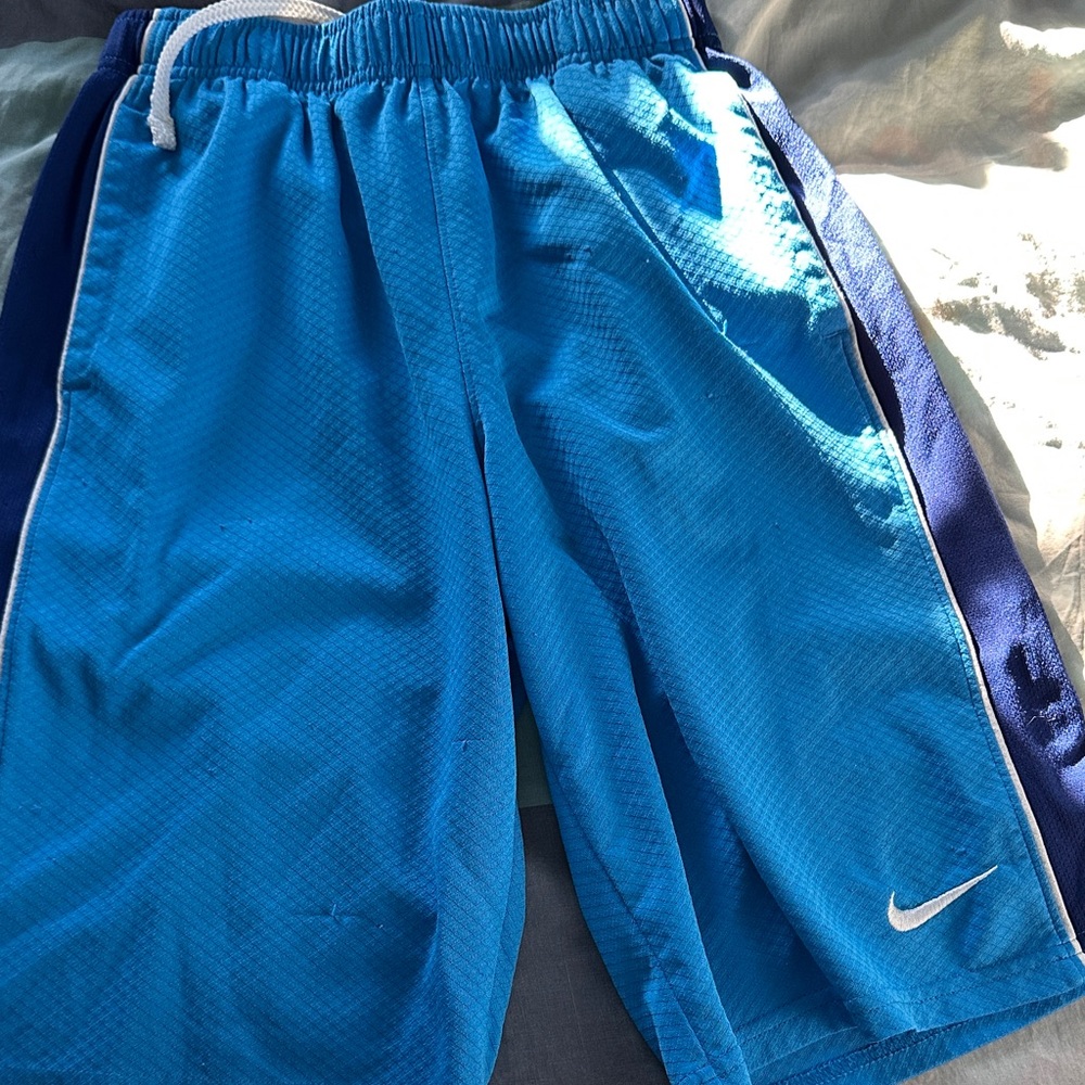 Nike Kids Bright Blue Sports Shorts large kids